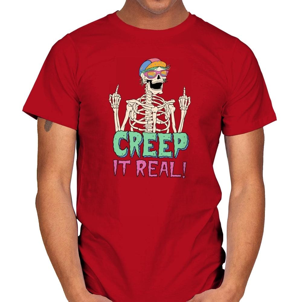Creep it Real! - Mens T-Shirts RIPT Apparel Small / Red