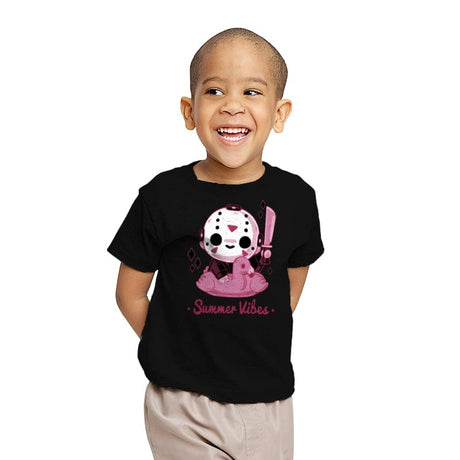 Creepy Summer Vibes - Youth T-Shirts RIPT Apparel X-small / Black
