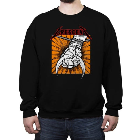 Crescent - Crew Neck Sweatshirt Crew Neck Sweatshirt RIPT Apparel Small / Black
