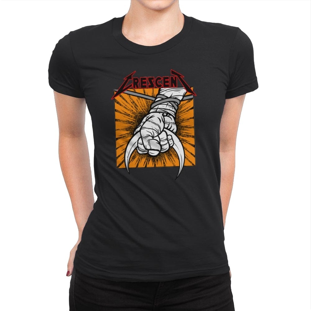 Crescent - Womens Premium T-Shirts RIPT Apparel Small / Black