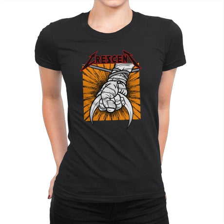 Crescent - Womens Premium T-Shirts RIPT Apparel Small / Black