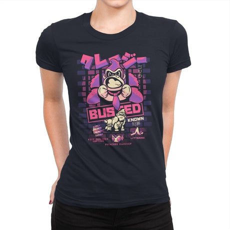 Criminal Kong - Womens Premium T-Shirts RIPT Apparel Small / Midnight Navy