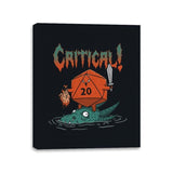 Crit-Death Metal - Canvas Wraps Canvas Wraps RIPT Apparel 11x14 / Black