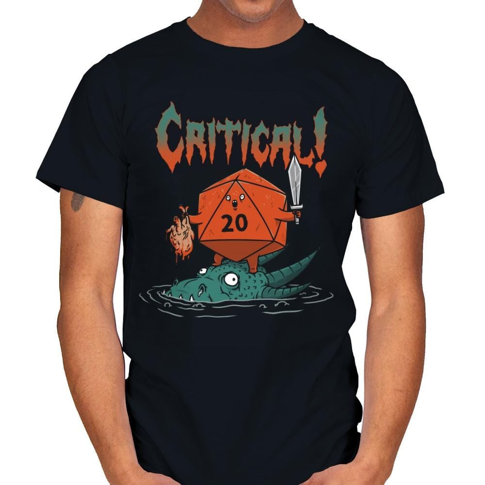 Crit-Death Metal - Mens T-Shirts RIPT Apparel Small / Black