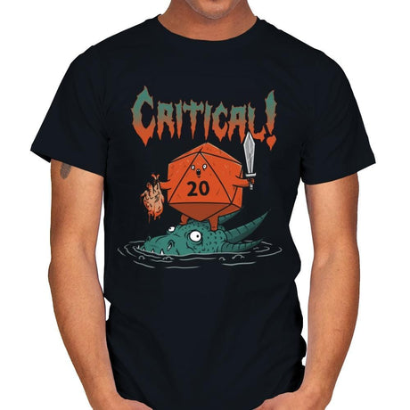 Crit-Death Metal - Mens T-Shirts RIPT Apparel Small / Black