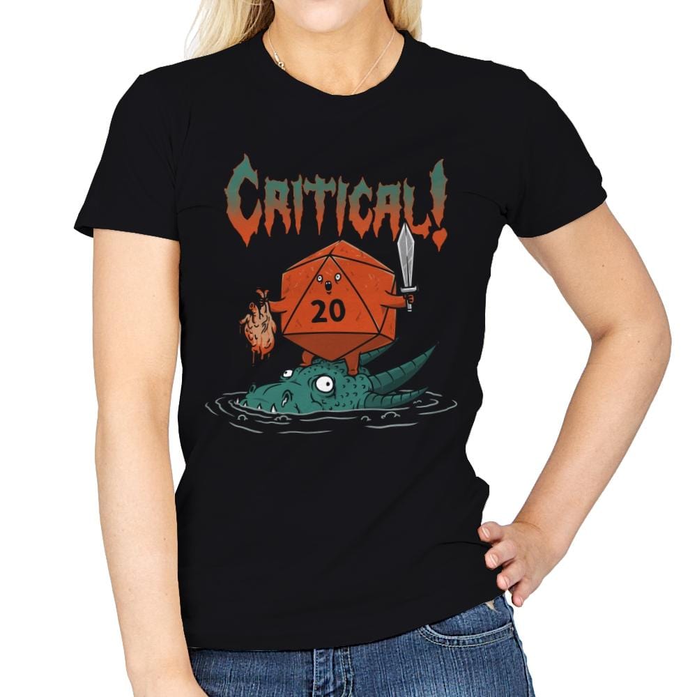 Crit-Death Metal - Womens T-Shirts RIPT Apparel Small / Black