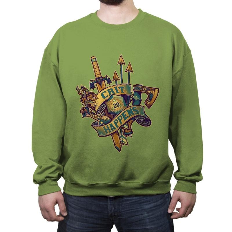 Crit Happens (20) - Crew Neck Sweatshirt Crew Neck Sweatshirt RIPT Apparel