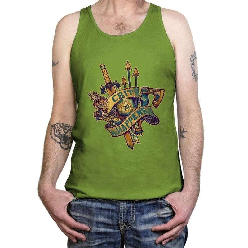 Crit Happens (20) - Tanktop Tanktop RIPT Apparel X-Small / Leaf