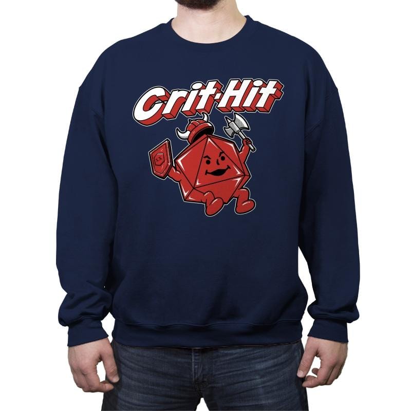 Crit-Hit - Crew Neck Sweatshirt Crew Neck Sweatshirt RIPT Apparel
