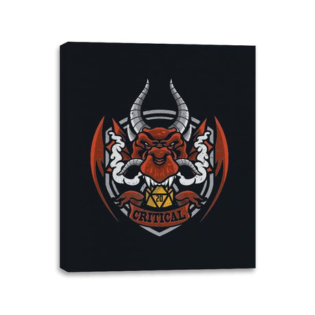 Critical - Canvas Wraps Canvas Wraps RIPT Apparel 11x14 / Black