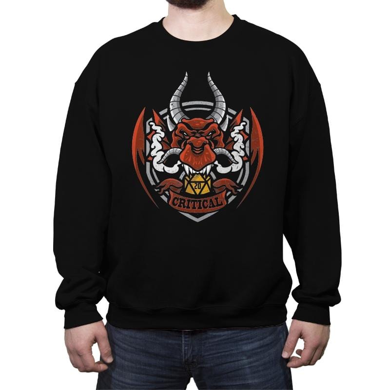 Critical - Crew Neck Sweatshirt Crew Neck Sweatshirt RIPT Apparel Small / Black
