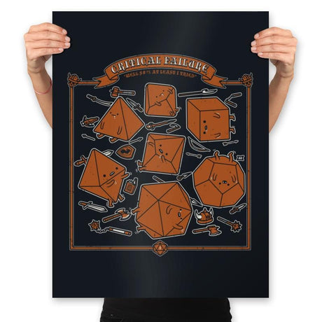 Critical Failure - Prints Posters RIPT Apparel 18x24 / Black