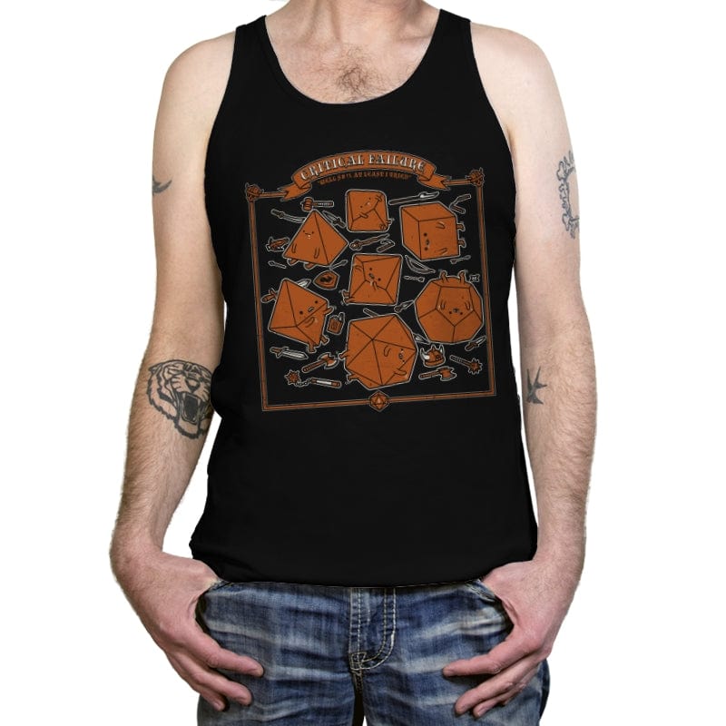 Critical Failure - Tanktop Tanktop RIPT Apparel X-Small / Black