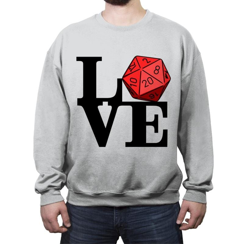 Critical Love  - Crew Neck Sweatshirt Crew Neck Sweatshirt RIPT Apparel Small / Sport Gray