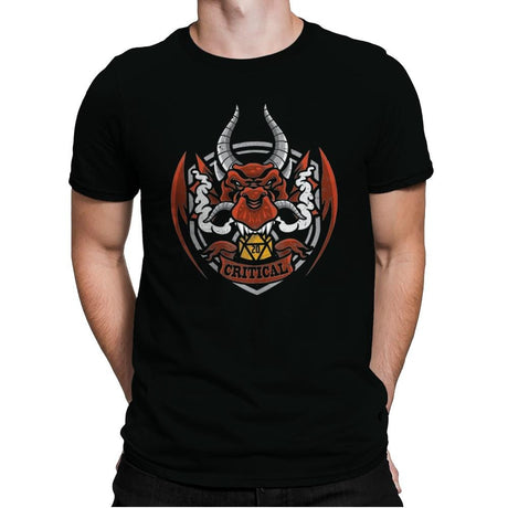 Critical - Mens Premium T-Shirts RIPT Apparel Small / Black