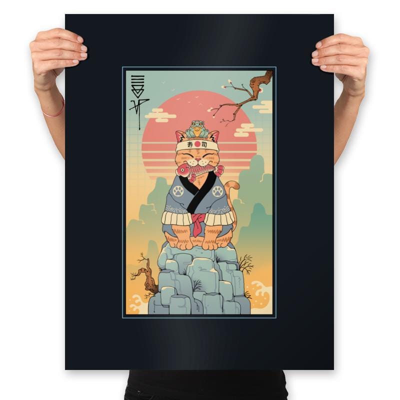 Croaker and Meowster Adventure - Prints Posters RIPT Apparel 18x24 / Black