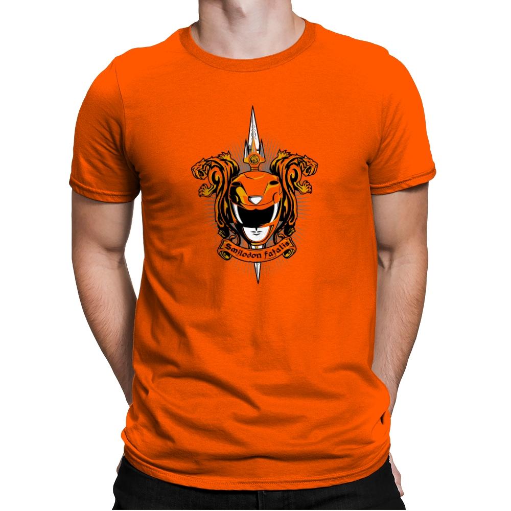Croceus Smilodon Fatalis - Zordwarts - Mens Premium T-Shirts RIPT Apparel Small / Classic Orange