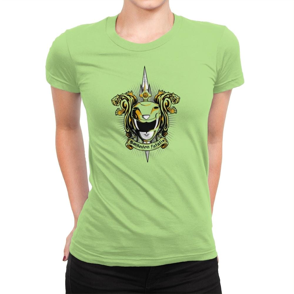 Croceus Smilodon Fatalis - Zordwarts - Womens Premium T-Shirts RIPT Apparel Small / Mint