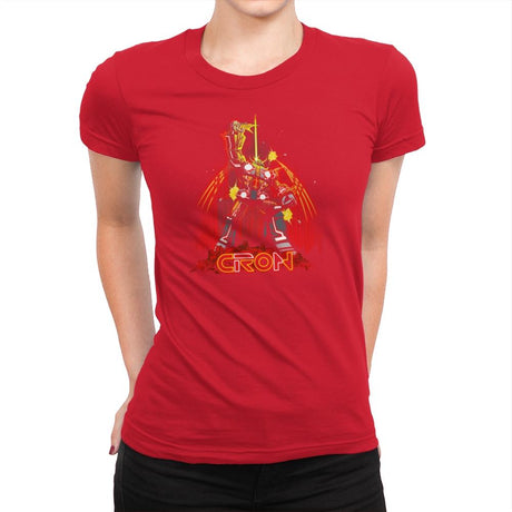 CRON Exclusive - Womens Premium T-Shirts RIPT Apparel Small / Red