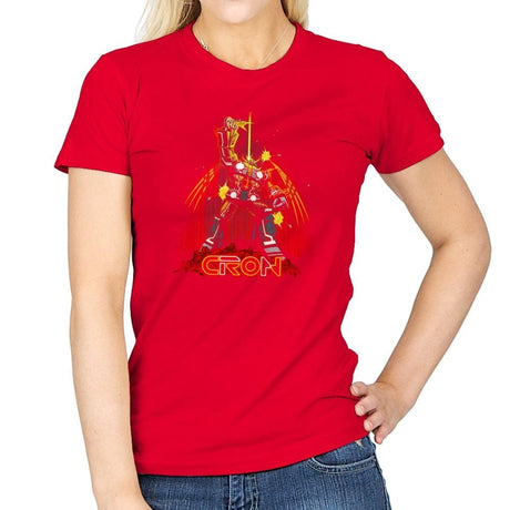 CRON Exclusive - Womens T-Shirts RIPT Apparel Small / Red