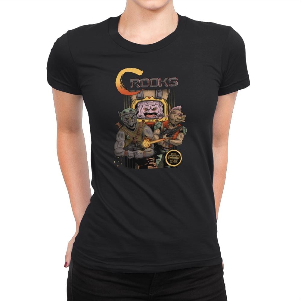 Crooks Exclusive - Womens Premium T-Shirts RIPT Apparel Small / Black