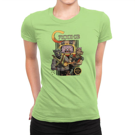 Crooks Exclusive - Womens Premium T-Shirts RIPT Apparel Small / Mint