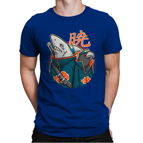 Crow and Shark - Mens Premium T-Shirts RIPT Apparel Small / Royal