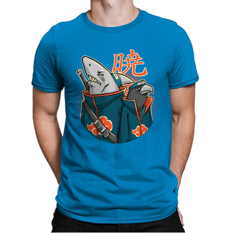 Crow and Shark - Mens Premium T-Shirts RIPT Apparel Small / Turqouise