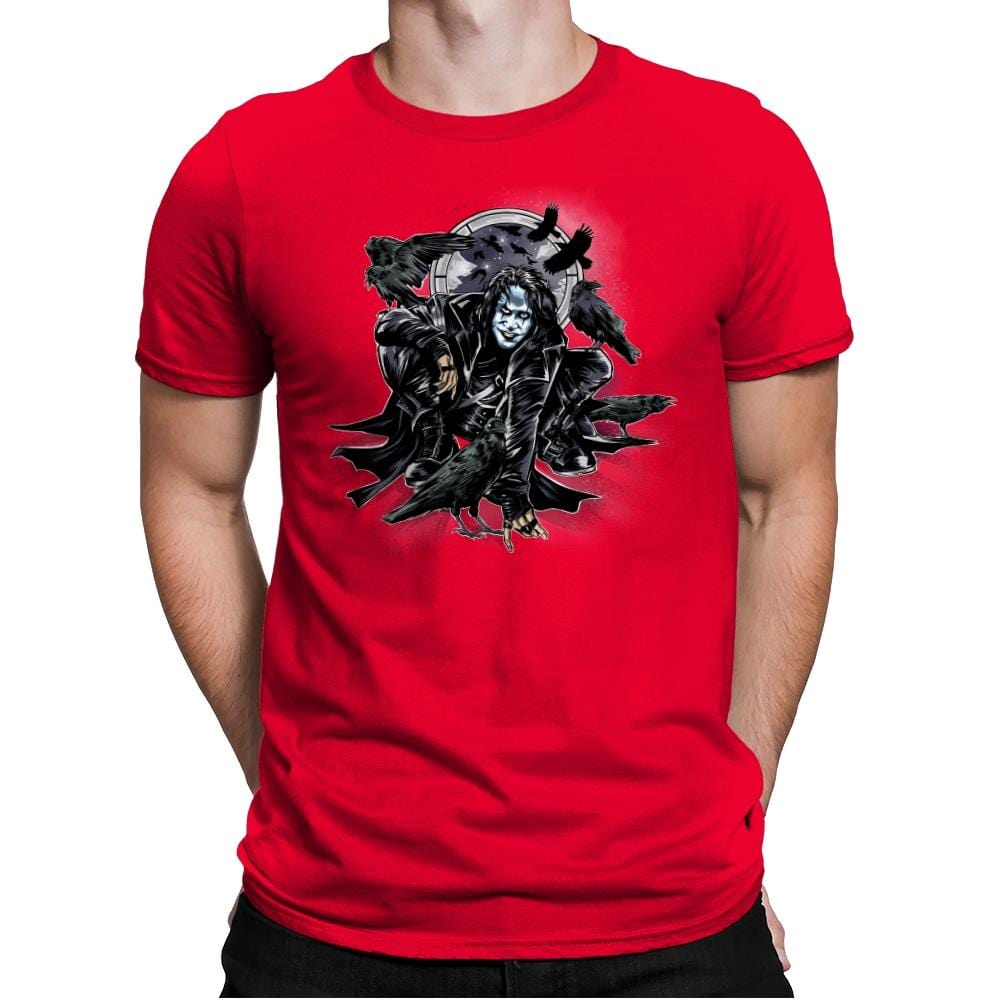 Crow-Man - Mens Premium T-Shirts RIPT Apparel Small / Red