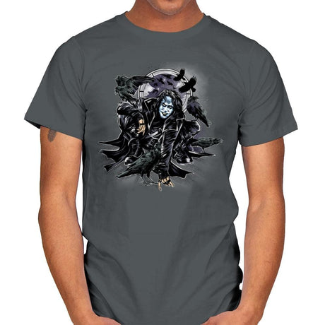 Crow-Man - Mens T-Shirts RIPT Apparel Small / Charcoal