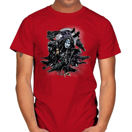Crow-Man - Mens T-Shirts RIPT Apparel Small / Red