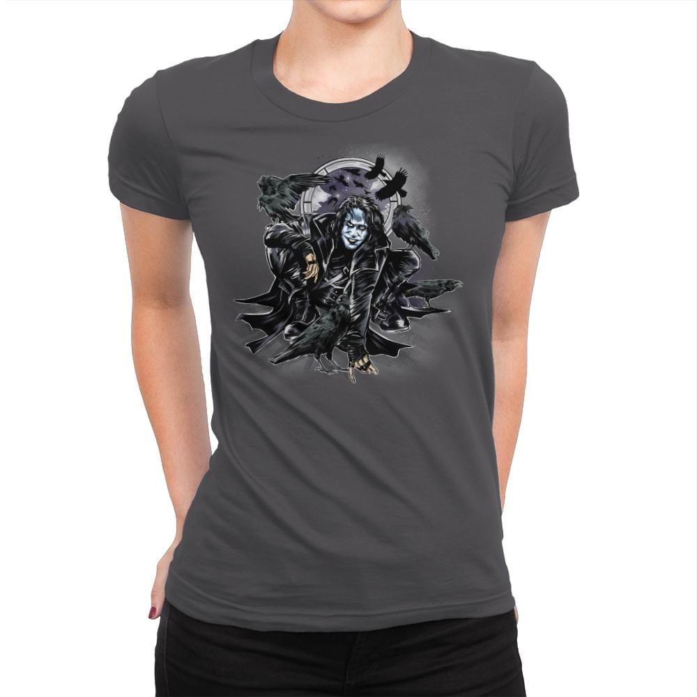Crow-Man - Womens Premium T-Shirts RIPT Apparel Small / Heavy Metal