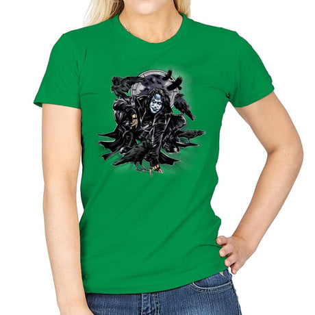 Crow-Man - Womens T-Shirts RIPT Apparel Small / Irish Green