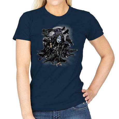 Crow-Man - Womens T-Shirts RIPT Apparel Small / Navy