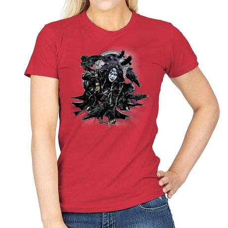Crow-Man - Womens T-Shirts RIPT Apparel Small / Red