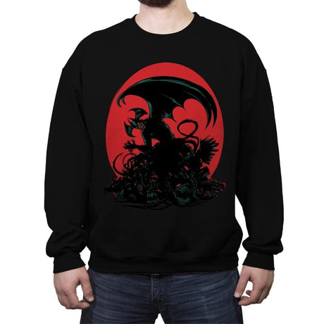 Crydevil - Crew Neck Sweatshirt Crew Neck Sweatshirt RIPT Apparel Small / Black