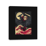 Crystal Lake Demon - Canvas Wraps Canvas Wraps RIPT Apparel 11x14 / Black
