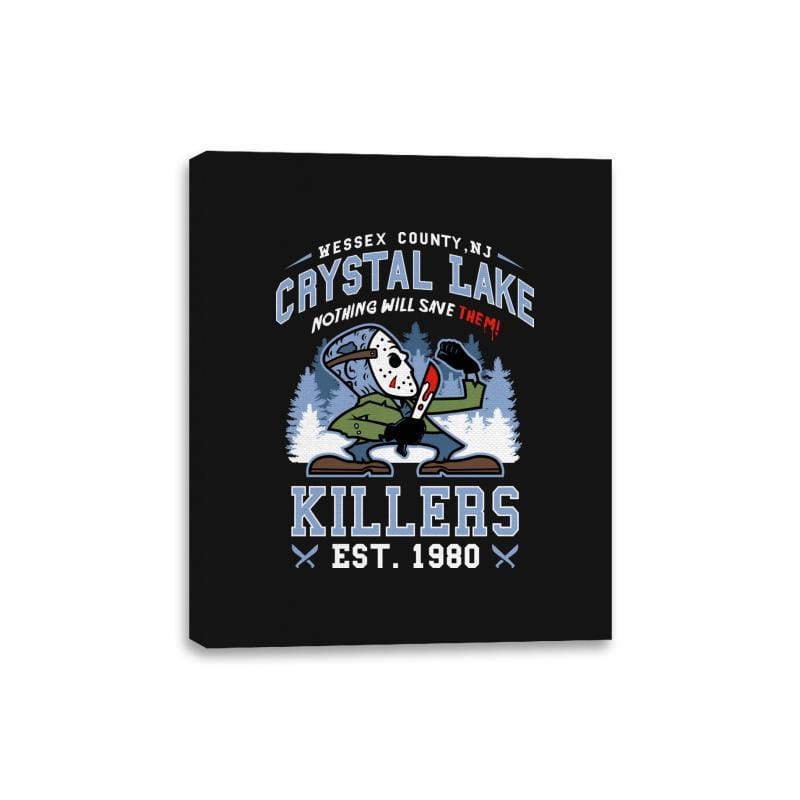 Crystal Lake Killers - Canvas Wraps Canvas Wraps RIPT Apparel 8x10 / Black