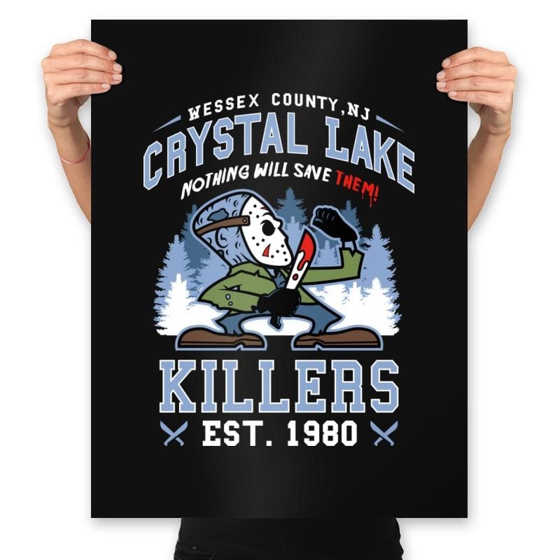 Crystal Lake Killers - Prints Posters RIPT Apparel 18x24 / Black
