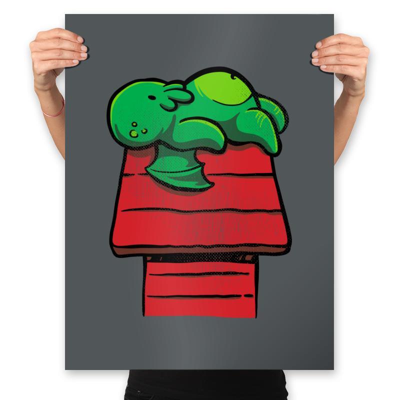 Cthulhoopy - Prints Posters RIPT Apparel 18x24 / Charcoal