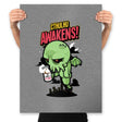 Cthulhu Awakens Again - Prints Posters RIPT Apparel 18x24 / Heather