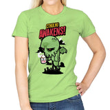 Cthulhu Awakens Again - Womens T-Shirts RIPT Apparel Small / Mint Green