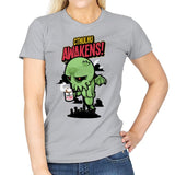 Cthulhu Awakens Again - Womens T-Shirts RIPT Apparel Small / Sport Grey