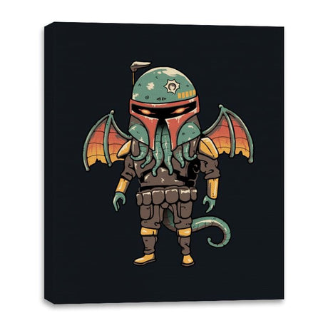 Cthulhu Bounty Hunter - Canvas Wraps Canvas Wraps RIPT Apparel 16x20 / Black