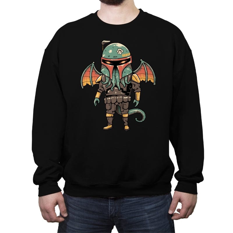 Cthulhu Bounty Hunter - Crew Neck Sweatshirt Crew Neck Sweatshirt RIPT Apparel Small / Black