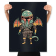 Cthulhu Bounty Hunter - Prints Posters RIPT Apparel 18x24 / Black
