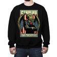 Cthulhu for President - Crew Neck Sweatshirt Crew Neck Sweatshirt RIPT Apparel Small / Black