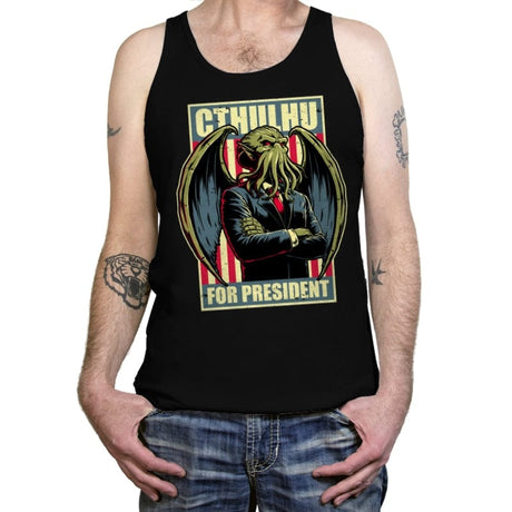 Cthulhu for President - Tanktop Tanktop RIPT Apparel X-Small / Black