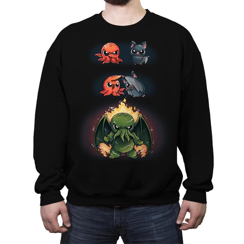 Cthulhu Fusion - Crew Neck Sweatshirt Crew Neck Sweatshirt RIPT Apparel