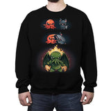Cthulhu Fusion - Crew Neck Sweatshirt Crew Neck Sweatshirt RIPT Apparel